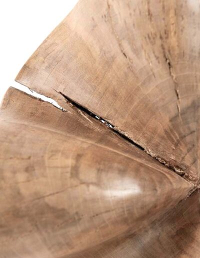 When words become matter walnut 30x30X15cm