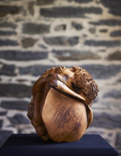 Alchemical heart II chesnut burl 35x25x30cm
